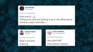 Harsh Goenka’s tweet prompted people to share various reactions.(Twitter) Harsh Goenka’s tweet prompted people to share various reactions.(Twitter)