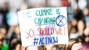 Thunberg and a handful of members of her group, Fridays for Future, assembled outside parliament with signs bearing slogans including “Stop Denying the Climate Is Dying”. (Representational Image)(Unsplash) Thunberg and a handful of members of her group, Fridays for Future, assembled outside parliament with signs bearing slogans including “Stop Denying the Climate Is Dying”. (Representational Image)(Unsplash)