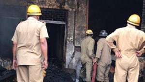 Nearly 100 firefighters and 26 fire tenders were involved in the operation.(Delhi Fire Services)