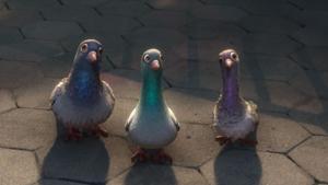 The 2008 film Bolt showed pigeons as gullible creatures, but science shows they mate for life, co-parent equally, recognise human expressions and remember faces for years.(PIXAR) The 2008 film Bolt showed pigeons as gullible creatures, but science shows they mate for life, co-parent equally, recognise human expressions and remember faces for years.(PIXAR)