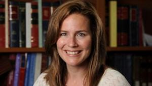 US Court of Appeals for the Seventh Circuit Judge Amy Coney Barrett.(via REUTERS) US Court of Appeals for the Seventh Circuit Judge Amy Coney Barrett.(via REUTERS)