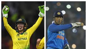 File images of Alyssa Healy and MS Dhoni.(Getty/HT Collage) File images of Alyssa Healy and MS Dhoni.(Getty/HT Collage)