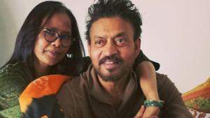 Sutapa Sikdar with Irrfan Khan. Sutapa Sikdar with Irrfan Khan.