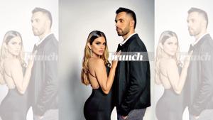 Indian footballer Robin Singh’s wife, Lianne Texeira, of two years is in her third trimester. Make-up and hair by Simone Lalwani; On Robin: Jacket, Zara; shirt, Custom Raymond; trousers, Scotch & Soda. On Lianne: Dress, Oh Polly; earrings, Feisty Lu(Siddhanth Sheorey/The One School Goa) Indian footballer Robin Singh’s wife, Lianne Texeira, of two years is in her third trimester. Make-up and hair by Simone Lalwani; On Robin: Jacket, Zara; shirt, Custom Raymond; trousers, Scotch & Soda. On Lianne: Dress, Oh Polly; earrings, Feisty Lu(Siddhanth Sheorey/The One School Goa)