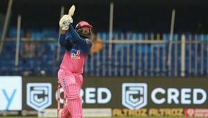 Rahul Tewatia in action in the IPL match between Rajasthan Royals and Kings XI Punjab.(Twitter/Rajasthan Royals) Rahul Tewatia in action in the IPL match between Rajasthan Royals and Kings XI Punjab.(Twitter/Rajasthan Royals)
