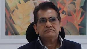 NITI Aayog CEO Amitabh Kant during a virtual session at the HT Tourism Conclave. NITI Aayog CEO Amitabh Kant during a virtual session at the HT Tourism Conclave.