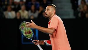 FILE PHOTO: Tennis - Australian Open - Fourth Round - Melbourne Park, Melbourne, Australia - January 27, 2020. Australia's Nick Kyrgios reacts during his match against Spain's Rafael Nadal. REUTERS/Edgar Su/File Photo(REUTERS) FILE PHOTO: Tennis - Australian Open - Fourth Round - Melbourne Park, Melbourne, Australia - January 27, 2020. Australia's Nick Kyrgios reacts during his match against Spain's Rafael Nadal. REUTERS/Edgar Su/File Photo(REUTERS)