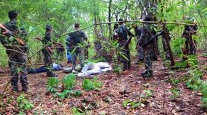 According to the Bastar Police, the Maoist is yet to be identified and the body has been taken to the district headquarters. (Image used for representation).(PTI FILE PHOTO.) According to the Bastar Police, the Maoist is yet to be identified and the body has been taken to the district headquarters. (Image used for representation).(PTI FILE PHOTO.)