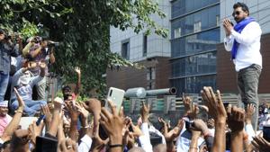 Bhim Army chief Chandrashekhar Azad spoke to the rape survivor through video conferencing.(HT FILE PHOTO) Bhim Army chief Chandrashekhar Azad spoke to the rape survivor through video conferencing.(HT FILE PHOTO)