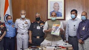 The DAC, headed by defence minister Rajnath Singh, cleared the purchase of the smart anti-airfield weapon at a cost of <span class='webrupee'>₹</span>970 crore to add to the firepower of the navy and the air force.(PTI PHOTO.) The DAC, headed by defence minister Rajnath Singh, cleared the purchase of the smart anti-airfield weapon at a cost of <span class='webrupee'>₹</span>970 crore to add to the firepower of the navy and the air force.(PTI PHOTO.)