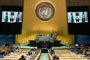 The reality is that the original and uplifting vision, which underlay the establishment of the UN, has lost its focus.(AFP)