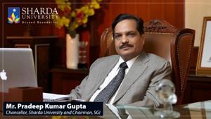 Shri PK Gupta, Chancellor, Sharda University, is proud of the fact that Sharda is in sync with the vision of the Hon’ble Prime Minister’s New Education Policy where the focus is on building skills and nurturing entrepreneurs. Shri PK Gupta, Chancellor, Sharda University, is proud of the fact that Sharda is in sync with the vision of the Hon’ble Prime Minister’s New Education Policy where the focus is on building skills and nurturing entrepreneurs.