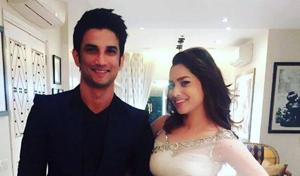 Sushant Singh Rajput with Ankita Lokhande. Sushant Singh Rajput with Ankita Lokhande.