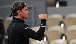 Dominic Thiem of Austria celebrates his victory against Marin Cilic of Croatia in the first round(Getty Images) Dominic Thiem of Austria celebrates his victory against Marin Cilic of Croatia in the first round(Getty Images)