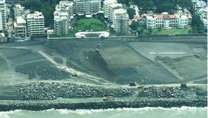 CAT’s executive trustee, Debi Goenka, said the depth and the width of the reclamation demonstrated that the Supreme Court order has been allegedly ignored and caused irreparable damage to Mumbai’s coastline.(Conservation Action Trust) CAT’s executive trustee, Debi Goenka, said the depth and the width of the reclamation demonstrated that the Supreme Court order has been allegedly ignored and caused irreparable damage to Mumbai’s coastline.(Conservation Action Trust)