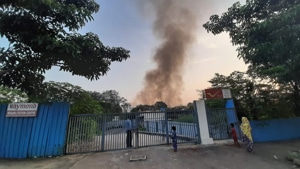 The incident took place at the office of Raymond company in Thane West.(HT Photo) The incident took place at the office of Raymond company in Thane West.(HT Photo)