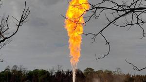 The gas well in Tinsukia district had a blow out (uncontrolled release of oil or gas) during a work over operation. It caught fire on June 9 killing two firefighters. Another engineer died at the site this month due to electrocution.(ANI PHOTO.) The gas well in Tinsukia district had a blow out (uncontrolled release of oil or gas) during a work over operation. It caught fire on June 9 killing two firefighters. Another engineer died at the site this month due to electrocution.(ANI PHOTO.)