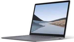 The Surface Go Laptop, starting at $549, is smaller and lighter than the company’s other notebooks and has a fingerprint scanner to log in. The device comes in three metallic finishes — ice blue, platinum and a pinkish-gold color that Microsoft calls sandstone, and has 13 hours of battery life and an Intel Corp. processor.(Amazon) The Surface Go Laptop, starting at $549, is smaller and lighter than the company’s other notebooks and has a fingerprint scanner to log in. The device comes in three metallic finishes — ice blue, platinum and a pinkish-gold color that Microsoft calls sandstone, and has 13 hours of battery life and an Intel Corp. processor.(Amazon)