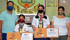 The young achievers brought laurels to their school with their performances.(HT) The young achievers brought laurels to their school with their performances.(HT)