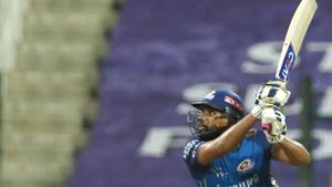 Rohit Sharma in action.(IPL/Twitter) Rohit Sharma in action.(IPL/Twitter)
