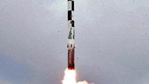 The missile cruised at a top speed of Mach 2.8 (nearly three times the speed of sound). The configuration of the existing missile -- the world’s fastest supersonic cruise missile -- has been tweaked to enhance its range, the officials said.(ANI) The missile cruised at a top speed of Mach 2.8 (nearly three times the speed of sound). The configuration of the existing missile -- the world’s fastest supersonic cruise missile -- has been tweaked to enhance its range, the officials said.(ANI)