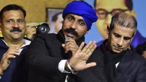 According to functionaries of the Azad Samaj Party, which was launched by the Bhim Army chief in March, Azad and Delhi unit head Himanshu Balmiki had gone missing after 10 pm on Tuesday(HT Photo) According to functionaries of the Azad Samaj Party, which was launched by the Bhim Army chief in March, Azad and Delhi unit head Himanshu Balmiki had gone missing after 10 pm on Tuesday(HT Photo)