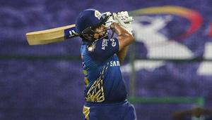 Abu Dhabi: Mumbai Indians batsman Rohit Sharma plays a shot during IPL 2020(PTI) Abu Dhabi: Mumbai Indians batsman Rohit Sharma plays a shot during IPL 2020(PTI)