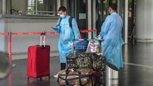 Regular international flights are suspended till October 31 but the civil aviation ministry is in the process of setting up air bubbles to widen the scope for international travellers.(PTI) Regular international flights are suspended till October 31 but the civil aviation ministry is in the process of setting up air bubbles to widen the scope for international travellers.(PTI)