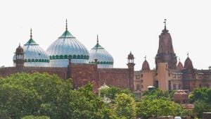The Sri Krishna Janmabhoomi temple and Shahi Idgah mosque in Mathura.(PTI) The Sri Krishna Janmabhoomi temple and Shahi Idgah mosque in Mathura.(PTI)