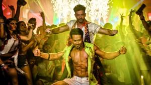 Hrithik Roshan and Tiger Shroff in a still from War. Hrithik Roshan and Tiger Shroff in a still from War.