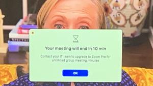 The image shows the notification Hillary Clinton received.(Screengrab) The image shows the notification Hillary Clinton received.(Screengrab)