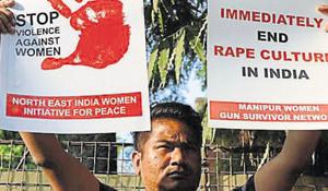 BJP claims the reduction in cases of rapes registered in MP in the year 2019 was due to under reporting of cases.(AFP Photo) BJP claims the reduction in cases of rapes registered in MP in the year 2019 was due to under reporting of cases.(AFP Photo)