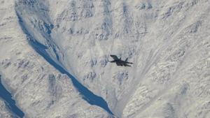 An IAF aircraft flies in the Ladakh region amid the India-China stand off, in Leh.(PTI) An IAF aircraft flies in the Ladakh region amid the India-China stand off, in Leh.(PTI)