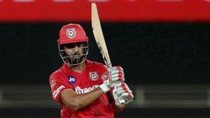 Kings XI Punjab skipper KL Rahul plays a shot during IPL 2020 cricket match against Royal Challengers Bangalore.(PTI) Kings XI Punjab skipper KL Rahul plays a shot during IPL 2020 cricket match against Royal Challengers Bangalore.(PTI)