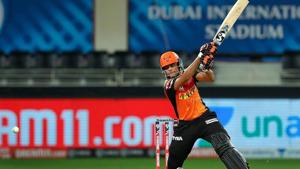 Dubai: Sunrisers Hyderabad batsman Priyam Garg plays a shot during the Indian Premier League 2020 cricket match against Chennai Super Kings, at Dubai International Cricket Stadium, in Dubai, Friday, Oct. 2, 2020.(PTI) Dubai: Sunrisers Hyderabad batsman Priyam Garg plays a shot during the Indian Premier League 2020 cricket match against Chennai Super Kings, at Dubai International Cricket Stadium, in Dubai, Friday, Oct. 2, 2020.(PTI)
