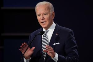 Democratic presidential nominee Joe Biden participates in the first 2020 presidential campaign debate with US President Donald Trump, held on the campus of the Cleveland Clinic at Case Western Reserve University in Cleveland, Ohio (REUTERS/Jonathan Ernst/Files) Democratic presidential nominee Joe Biden participates in the first 2020 presidential campaign debate with US President Donald Trump, held on the campus of the Cleveland Clinic at Case Western Reserve University in Cleveland, Ohio (REUTERS/Jonathan Ernst/Files)