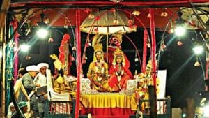 This year, Ramnagar’s Ramlila could not be held due to the pandemic.(HT Archive) This year, Ramnagar’s Ramlila could not be held due to the pandemic.(HT Archive)