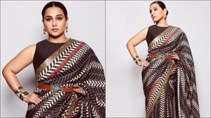 Vidya Balan’s vogue belted saree look leaves fashion police smitten(Instagram/balanvidya) Vidya Balan’s vogue belted saree look leaves fashion police smitten(Instagram/balanvidya)