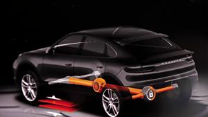 The coupé looks much sportier than the standard Cayenne The coupé looks much sportier than the standard Cayenne