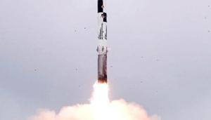 Shaurya is 10 metres long, 74 cm in diameter and weighs 6.2 tonnes. Its two stages use solid propellants.(ANI file photo) Shaurya is 10 metres long, 74 cm in diameter and weighs 6.2 tonnes. Its two stages use solid propellants.(ANI file photo)
