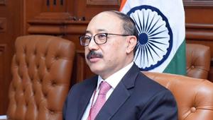 Foreign Secretary Harsh V Shringla was representing India at a high-level plenary meeting to commemorate the International Day for the Total Elimination of Nuclear Weapons on Friday.(ANI PHOTO.) Foreign Secretary Harsh V Shringla was representing India at a high-level plenary meeting to commemorate the International Day for the Total Elimination of Nuclear Weapons on Friday.(ANI PHOTO.)