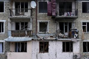 Aftermath of shelling during a military conflict over the breakaway region of Nagorno-Karabakh in Stepanakert. David Ghahramanyan/NKR InfoCenter/PAN Photo/Handout via REUTERS Aftermath of shelling during a military conflict over the breakaway region of Nagorno-Karabakh in Stepanakert. David Ghahramanyan/NKR InfoCenter/PAN Photo/Handout via REUTERS