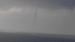 Waterspout spotted near Marine Drive.((Photo: Darshan Khatau)) Waterspout spotted near Marine Drive.((Photo: Darshan Khatau))