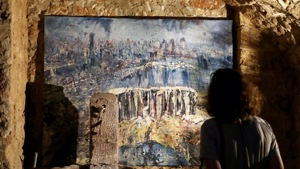 The initiative, “Beirut Year Zero”, features paintings, installations, and sculptures by some 60 artists and aims to raise money to support them and the Lebanese Red Cross.(Reuters) The initiative, “Beirut Year Zero”, features paintings, installations, and sculptures by some 60 artists and aims to raise money to support them and the Lebanese Red Cross.(Reuters)