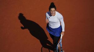 IMartina Trevisan reacts after missing a shot against Netherlands' Kiki Bertens in the fourth round match of the French Open tennis tournament at the Roland Garros Stadium.(AP) IMartina Trevisan reacts after missing a shot against Netherlands' Kiki Bertens in the fourth round match of the French Open tennis tournament at the Roland Garros Stadium.(AP)
