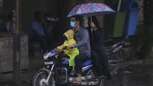 A low-pressure area is likely to form over the Andaman Sea around October 9 and is gradually likely to intensify into a depression over central Bay of Bengal during the next two days, moving towards the north Andhra Pradesh and Odisha coasts.(AP photo) A low-pressure area is likely to form over the Andaman Sea around October 9 and is gradually likely to intensify into a depression over central Bay of Bengal during the next two days, moving towards the north Andhra Pradesh and Odisha coasts.(AP photo)