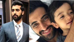 Akshay Oberoi with son Avyaan. Akshay Oberoi with son Avyaan.