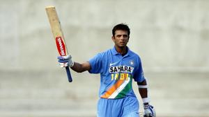 Rahul Dravid celebrates his century in the first one-day international cricket match between India and the West Indies in Kingston, Jamaica on May 18, 2006. Mainak Sinha,24, a UPSC aspirant from Kandi in Murshidabad, West Bengal, possesses one of the largest online cricket archives. He has footage from at least 7,500 international games, including the first one-day international cricket match ever played between Australia and England in 1971. (Arko Datta / REUTERS) Rahul Dravid celebrates his century in the first one-day international cricket match between India and the West Indies in Kingston, Jamaica on May 18, 2006. Mainak Sinha,24, a UPSC aspirant from Kandi in Murshidabad, West Bengal, possesses one of the largest online cricket archives. He has footage from at least 7,500 international games, including the first one-day international cricket match ever played between Australia and England in 1971. (Arko Datta / REUTERS)