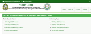 TS ICET answer key 2020.(Screengrab) TS ICET answer key 2020.(Screengrab)
