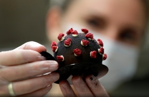 The dessert’s creator, Olga Budnik, said she got the idea during lockdown in the spring.(Reuters) The dessert’s creator, Olga Budnik, said she got the idea during lockdown in the spring.(Reuters)